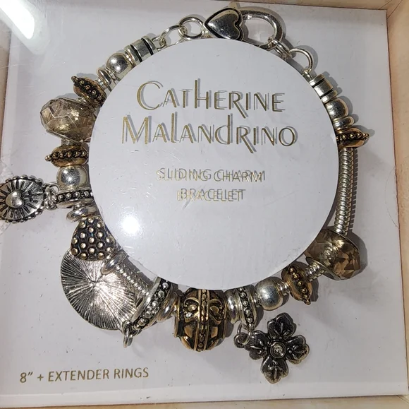 Catherine Malandrino sliding charm bracelet